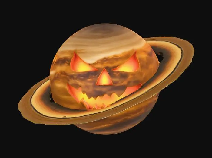 3D model for #Halloween2025#, saturn halloween