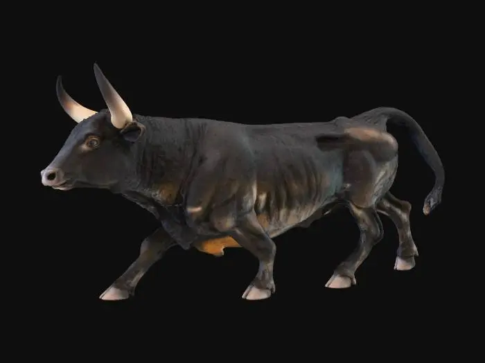 3D model for Charging Bull Sculpture