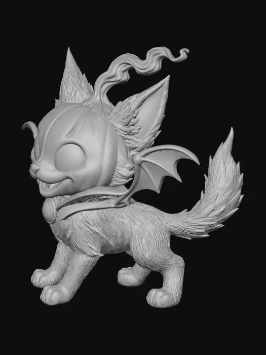 3D model for #Halloween2025#,Pumpkin Cat