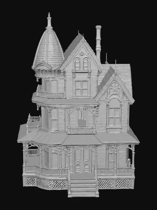 3D model for #Halloween2025#, Spooky Victorian Manor