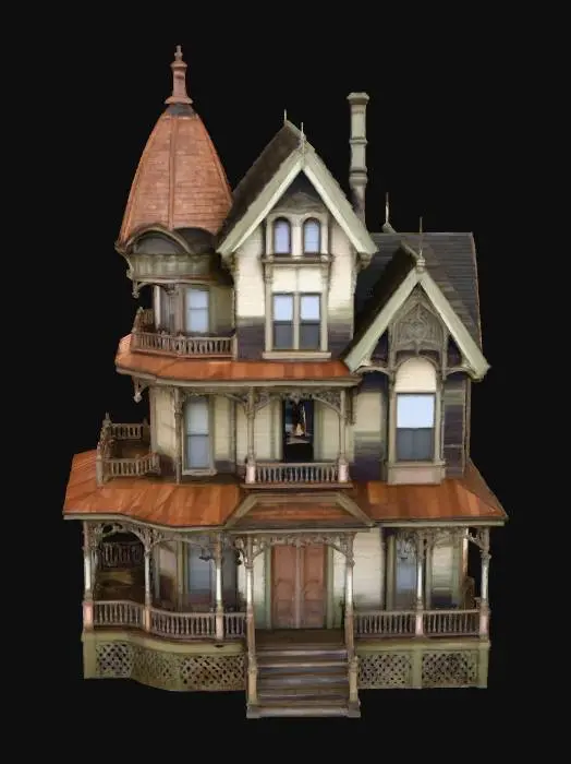 3D model for #Halloween2025#, Spooky Victorian Manor