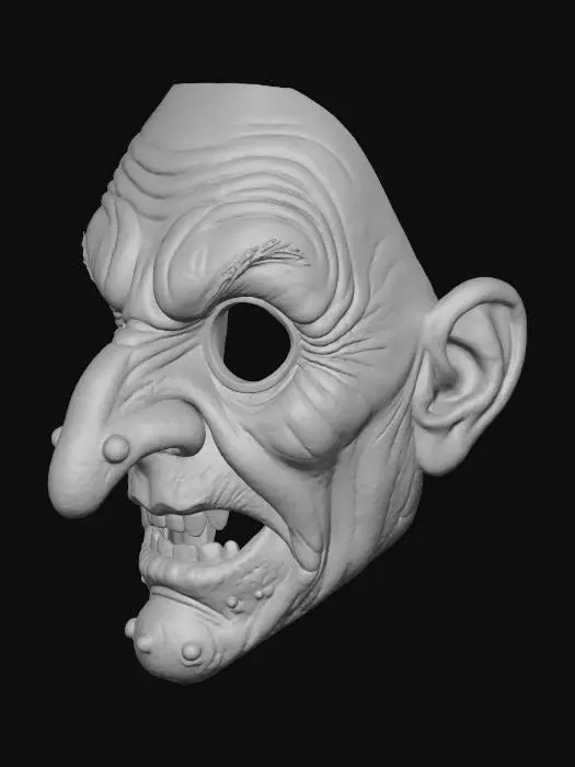 3D model for #Halloween2025#, Wicked Mask