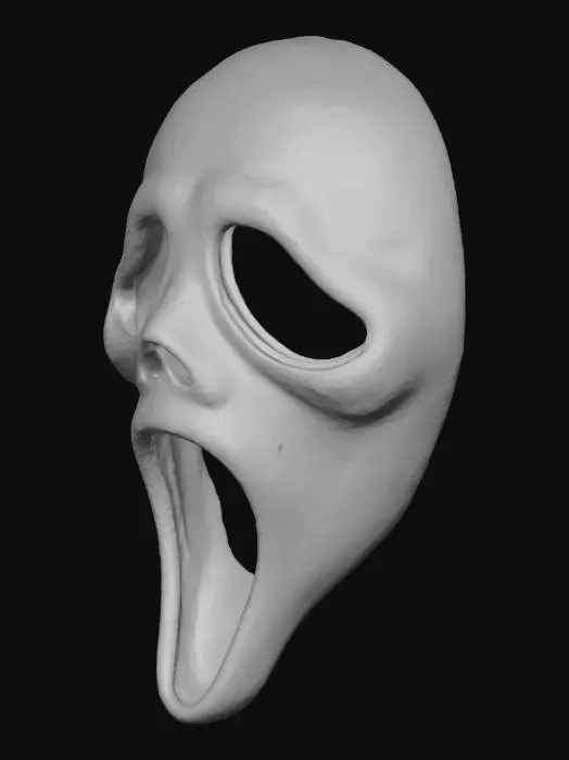 3D model for #Halloween2025#, Crumbling Scream