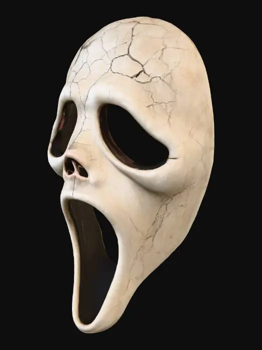 3D model for #Halloween2025#, Crumbling Scream