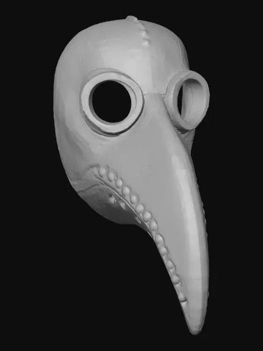 3D model for #Halloween2025#, Plague Doctor Mask