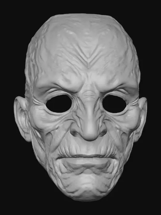 3D model for #Halloween2025#, Terrifying Mask