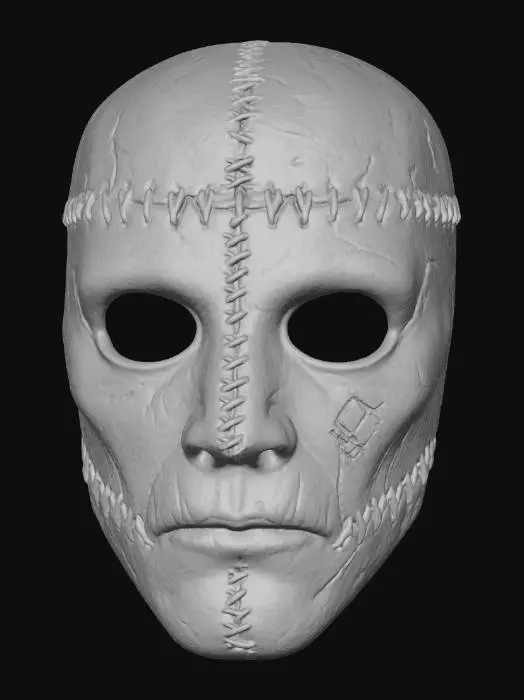 3D model for #Halloween2025#, Stitched Shadow Mask