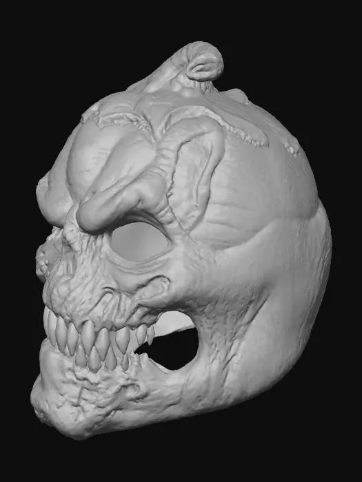 3D model for #Halloween2025#, Pumpkin Mask
