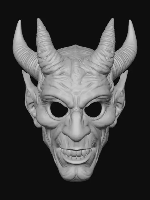 3D model for #Halloween2025#, Infernal Visage