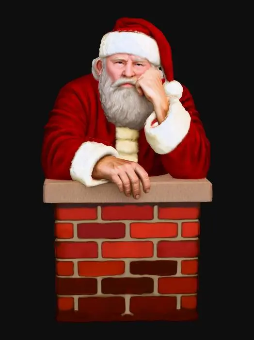 3D model for Santa's Stucking Contemplation