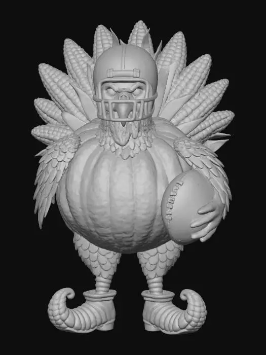 3D model for #Thanksgiving#, Thanksgiving Quarterback