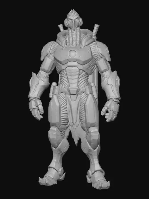 3D model for #Thanksgiving#, dindon cyber punk bio-chimique