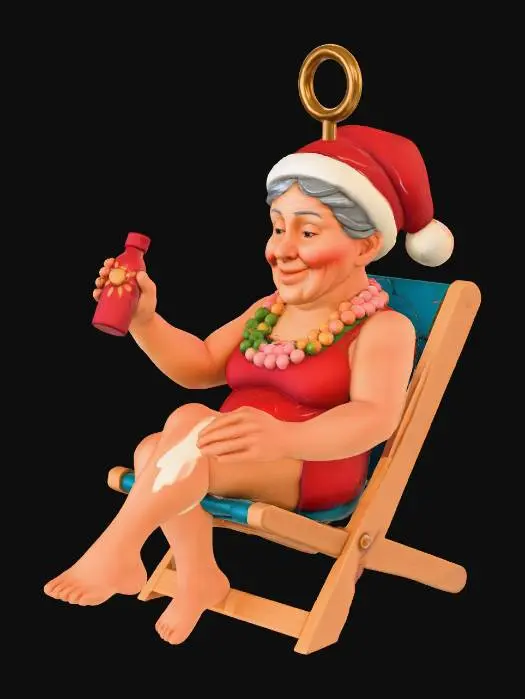 3D model for #Christmas2025#, Holiday Wind-Up Grandma