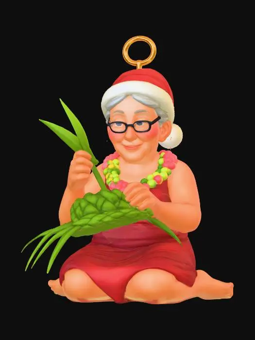 3D model for #Christmas2025#, Weaving Grandma Ornament