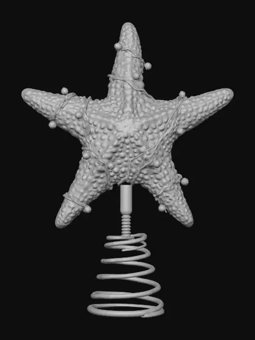3D model for #Christmas2025#, Starfish Tree Topper