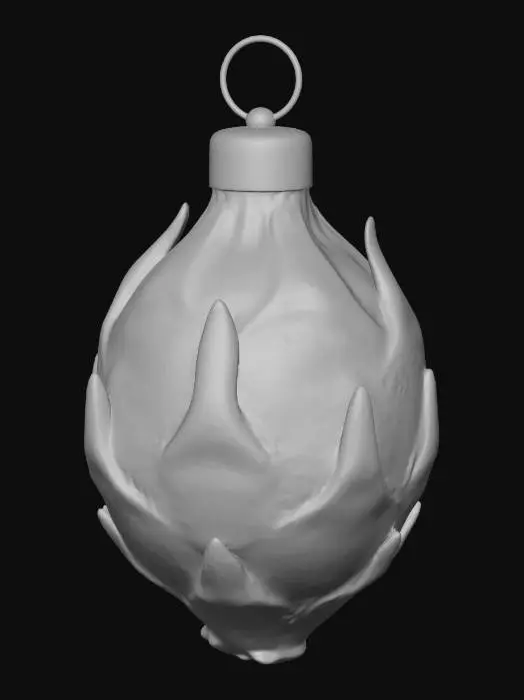 3D model for #Christmas2025#, Dragonfruit Ornament