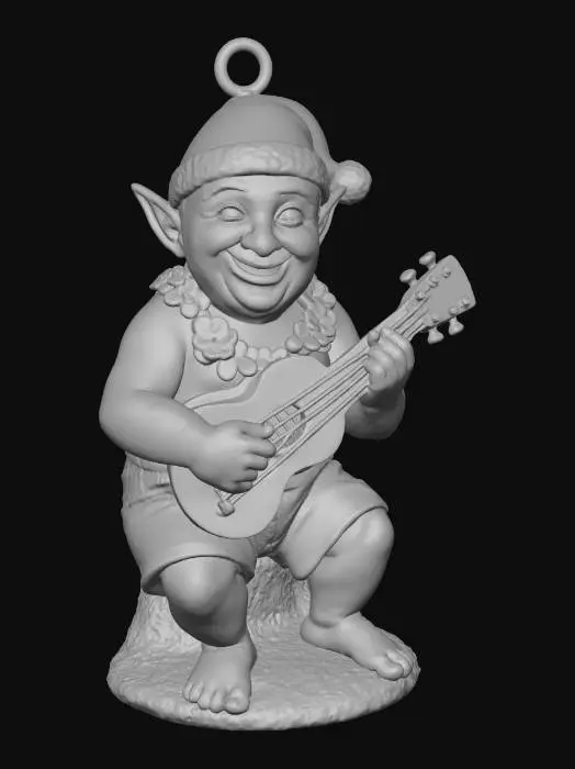 3D model for #Christmas2025#, Hawaiian Christmas Elf