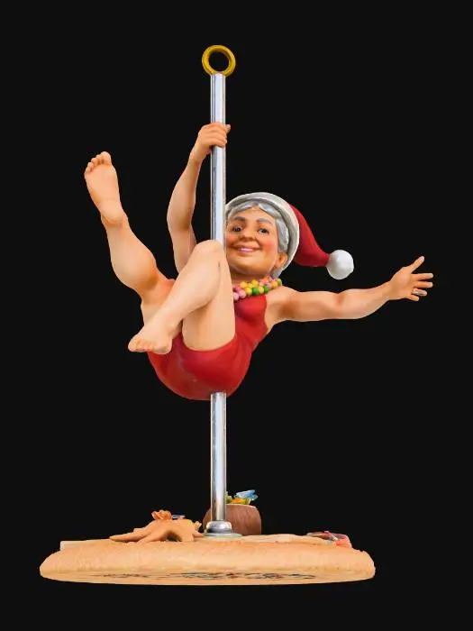 3D model for #Christmas2025#, Festive Pole Twirl