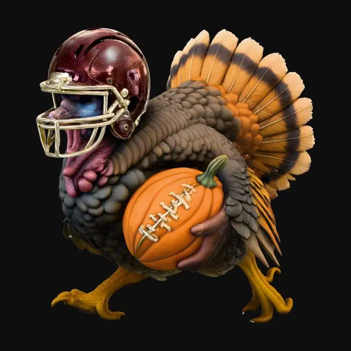 3D model for #Thanksgiving#, Gridiron Gobbler