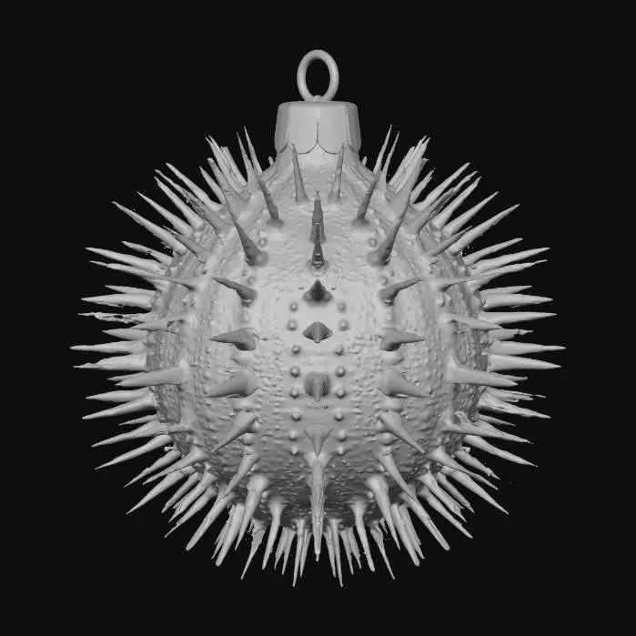 3D model for #Christmas2025#, Spiky Ornament Sphere2