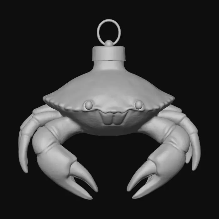 3D model for #Christmas2025#, Crabby Ornament