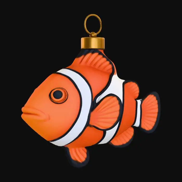 3D model for #Christmas2025#, Clownfish Ornament