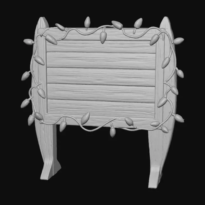 3D model for #Christmas2025#, Holiday Glow Board