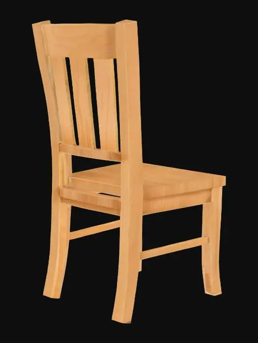 3D model for Wooden Chair