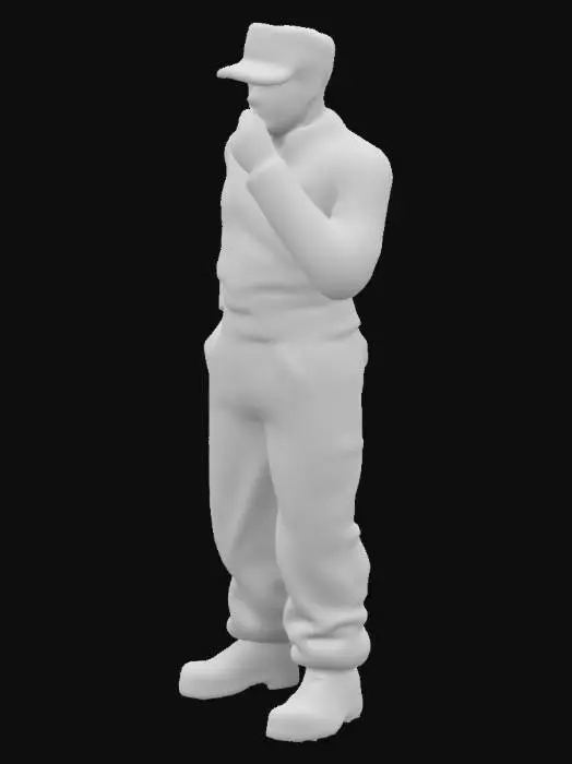 3D model for The Thinker Soldier