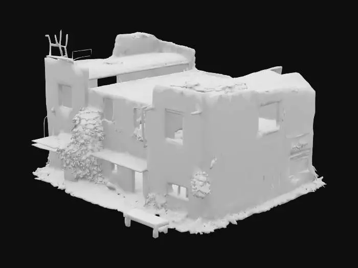 3D model for post apocalyptic building