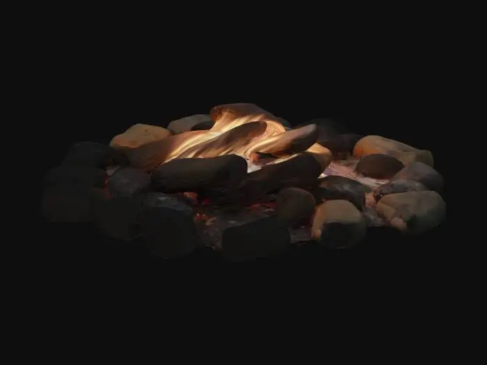 3D model for campfire