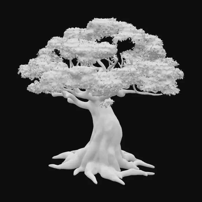3D model for tree, Wood, Organic, Highly Detailed, Ultra Realistic