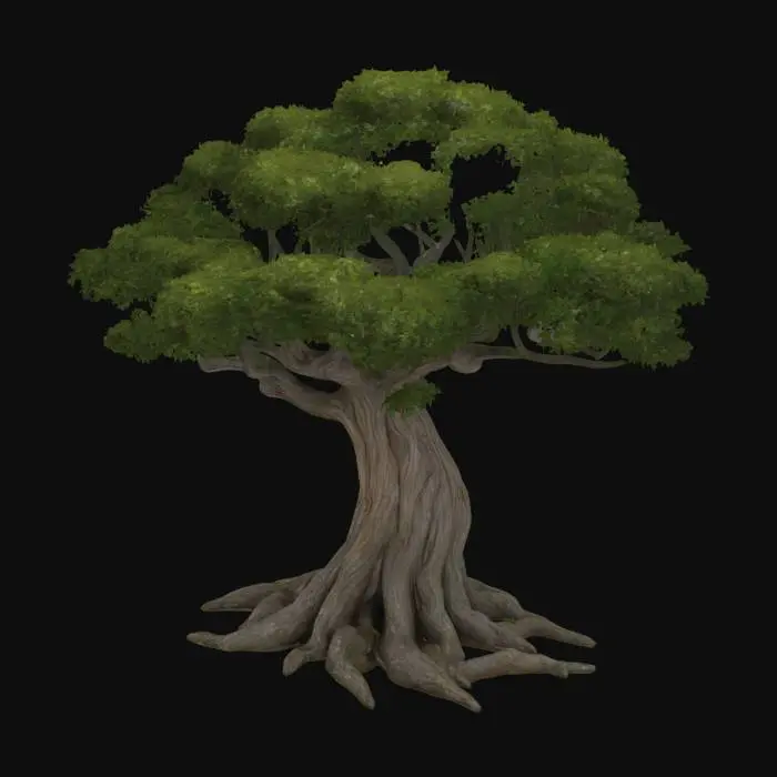 3D model for tree, Wood, Organic, Highly Detailed, Ultra Realistic
