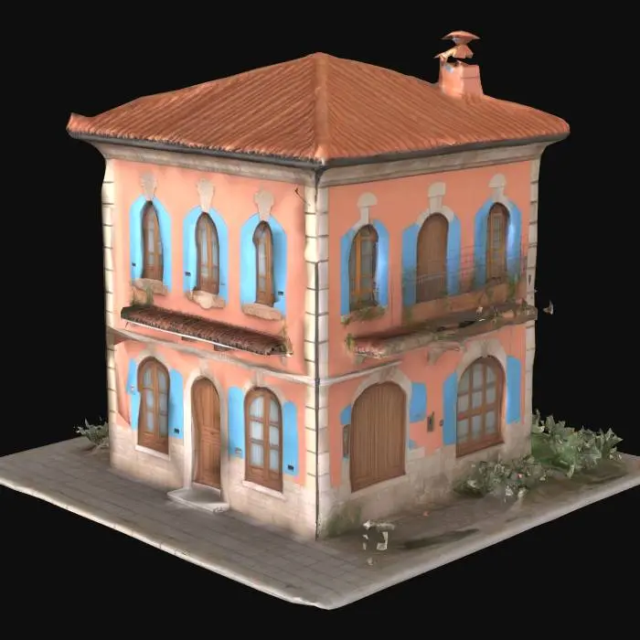 3D model for mediterranean urban residential building