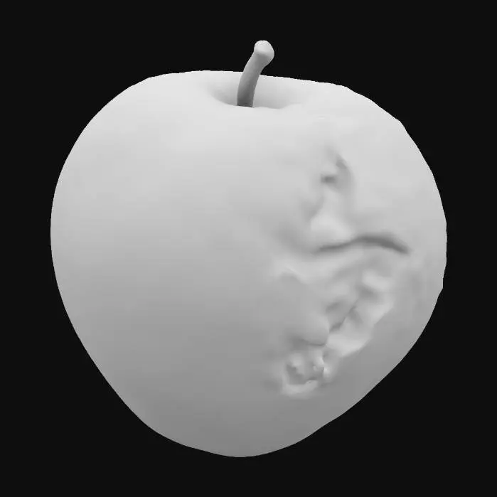 3D model for rotten apple