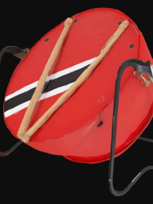 3D model for [Trinidad and Tobago], #AroundTheWorld#, Steel Pan and Sticks