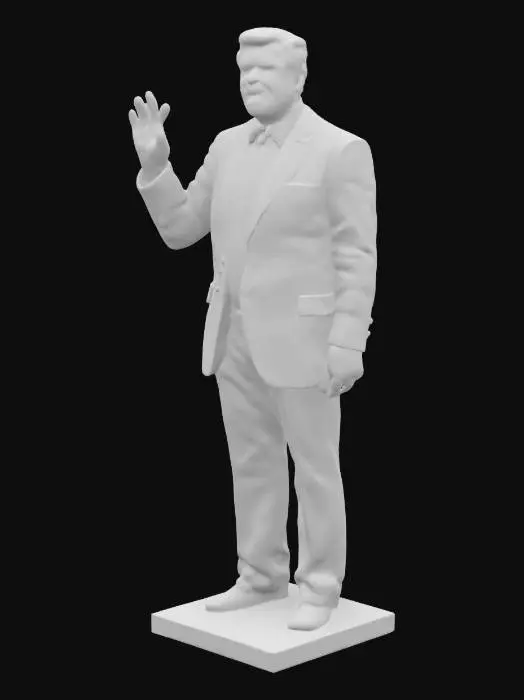 3D model for Statue of Donald Trump, majestic, marble, very detailed
