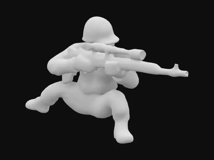 3D model for Sniper Soldier Toy
