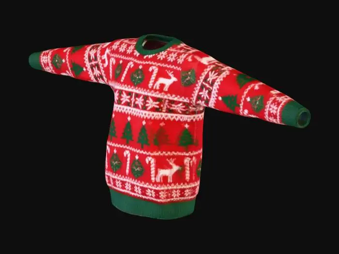 3D model for Male Cozy Festive Sweater