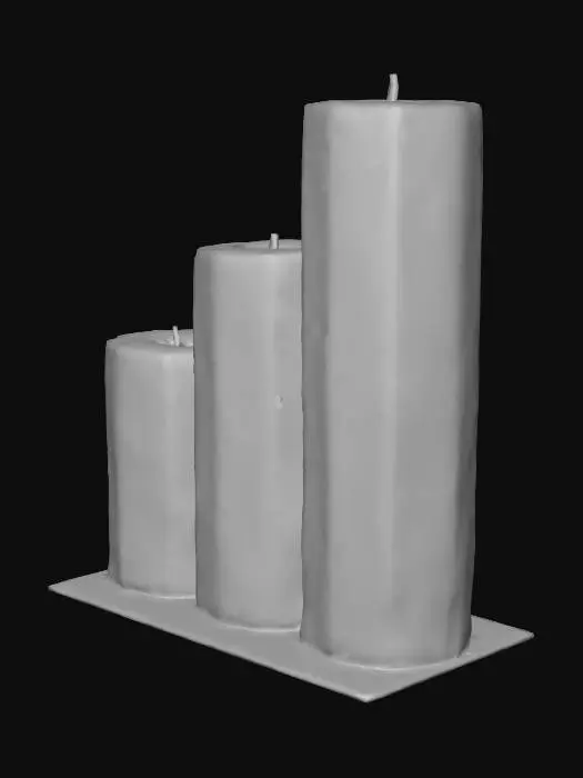 3D model for Tricolor Candles