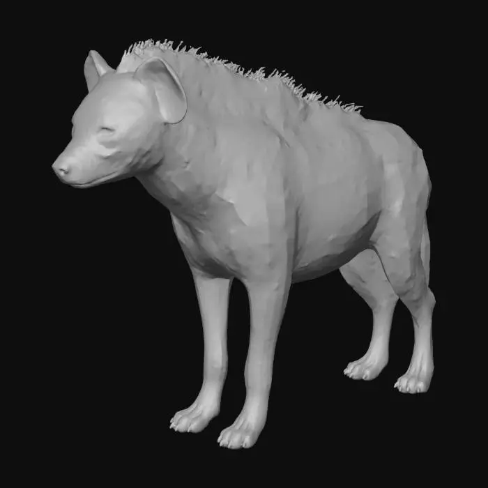 3D model for Hyena Portrait