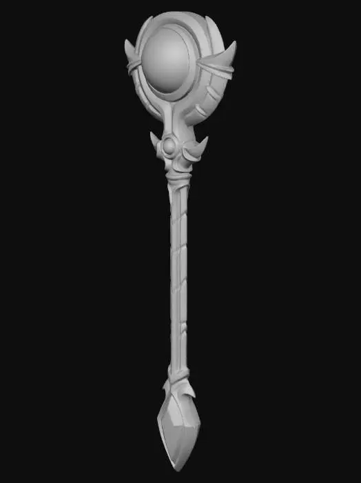3D model for Crimson Ember Staff