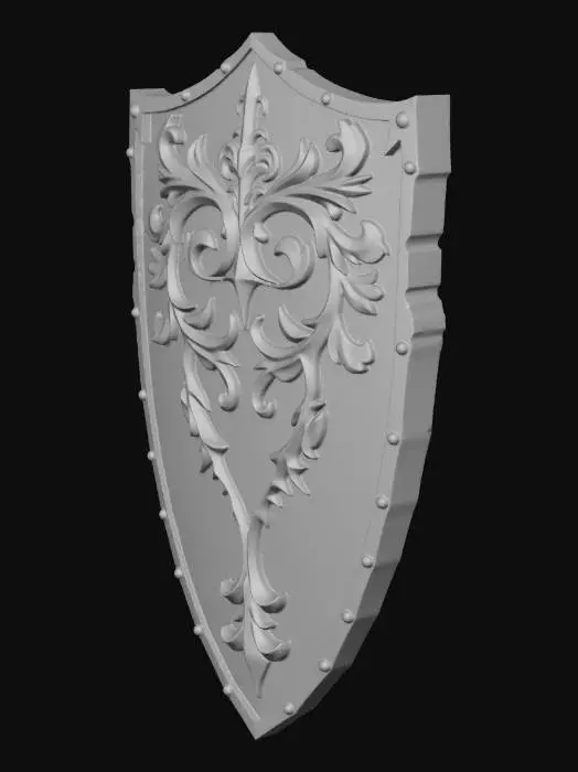 3D model for Golden Valor Shield