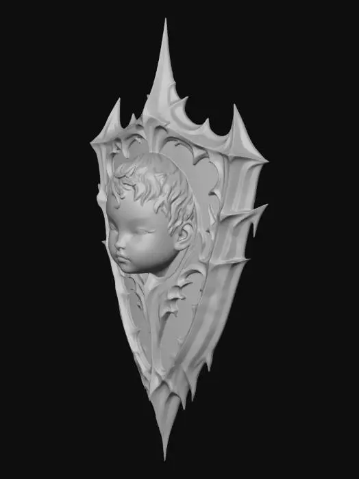3D model for golden shield