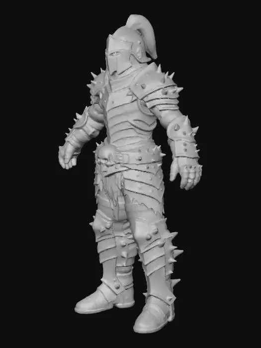 3D model for Dark Armored Knight