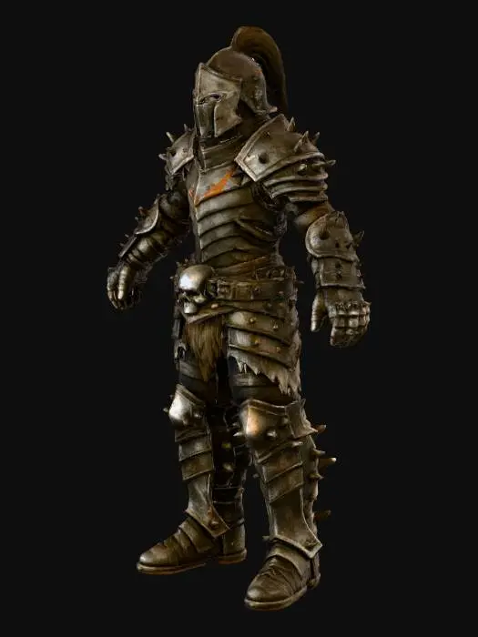 3D model for Dark Armored Knight