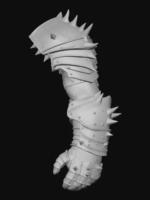 3D model for Spiked Armor Warrior