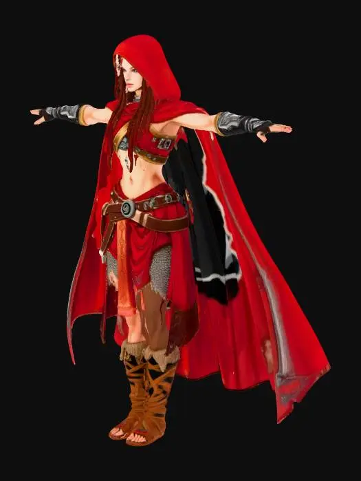 3D model for Crimson Warrior