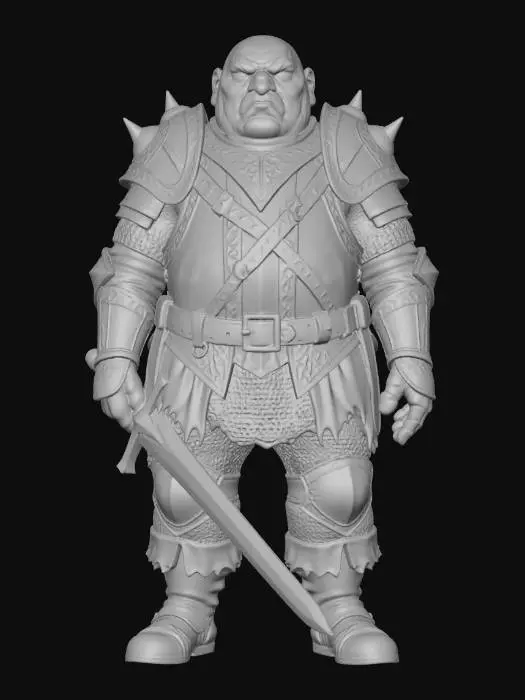 3D model for Knight of Valor