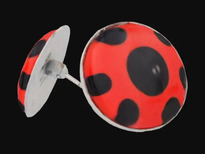 3D model for Ladybug Earrings